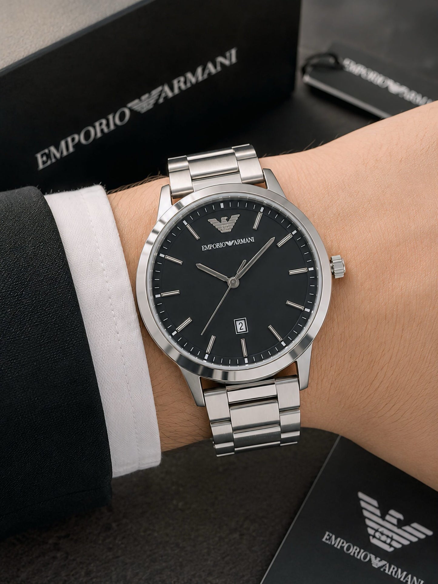 Emporio Armani 40mm Black Dial Automatic