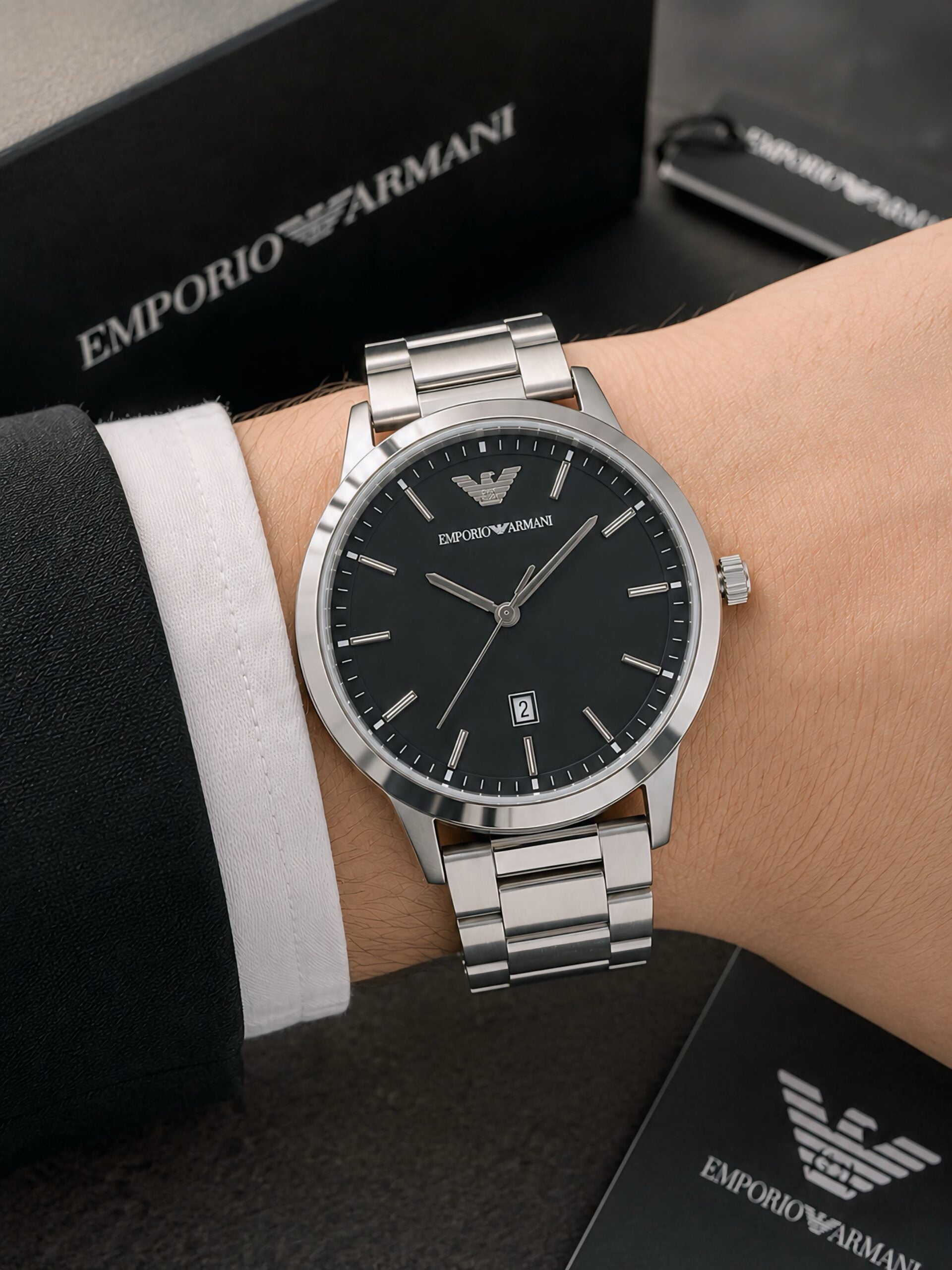 Emporio Armani 40mm Black Dial Automatic