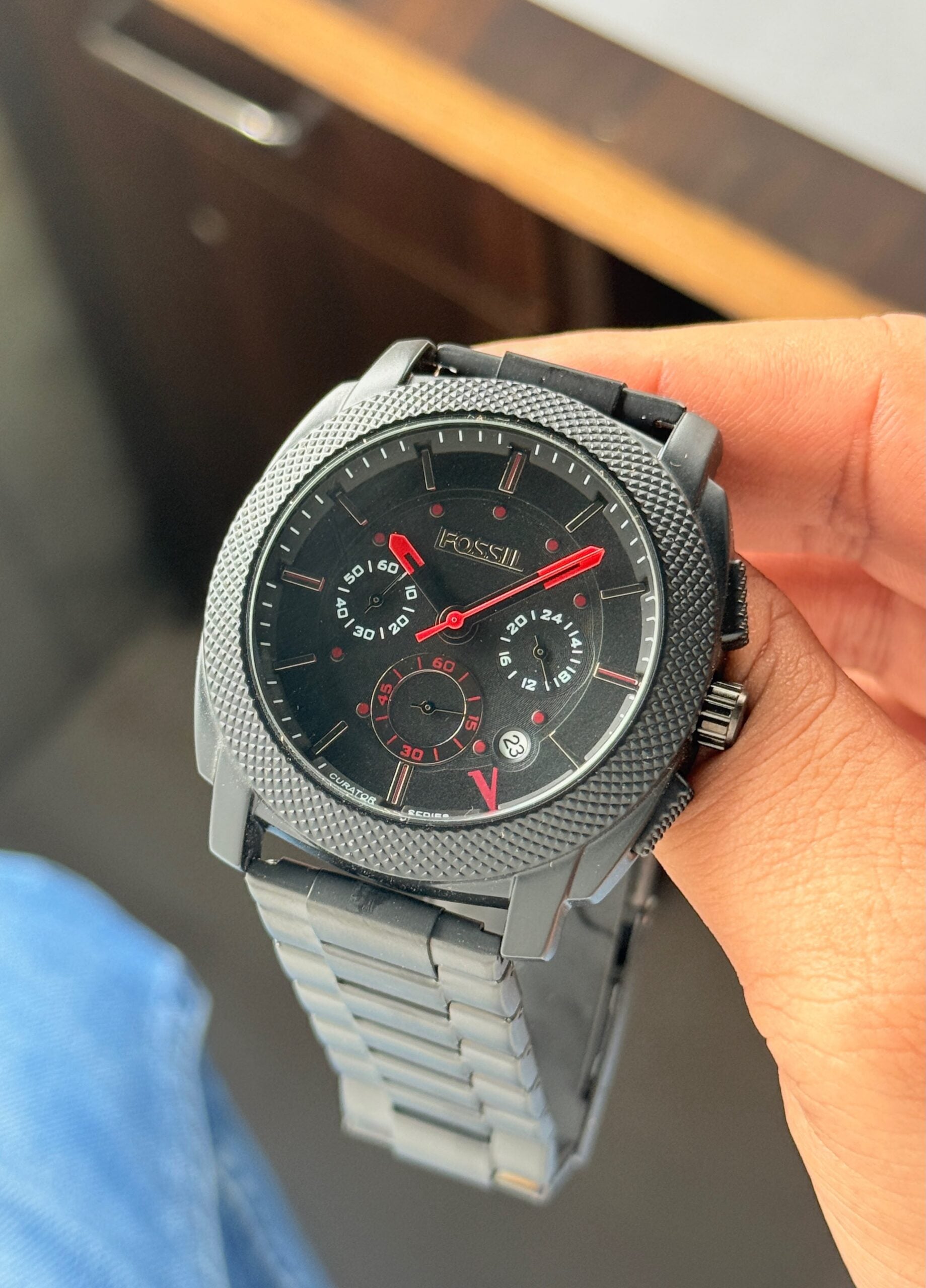 Fossil Machine Chronograph Black