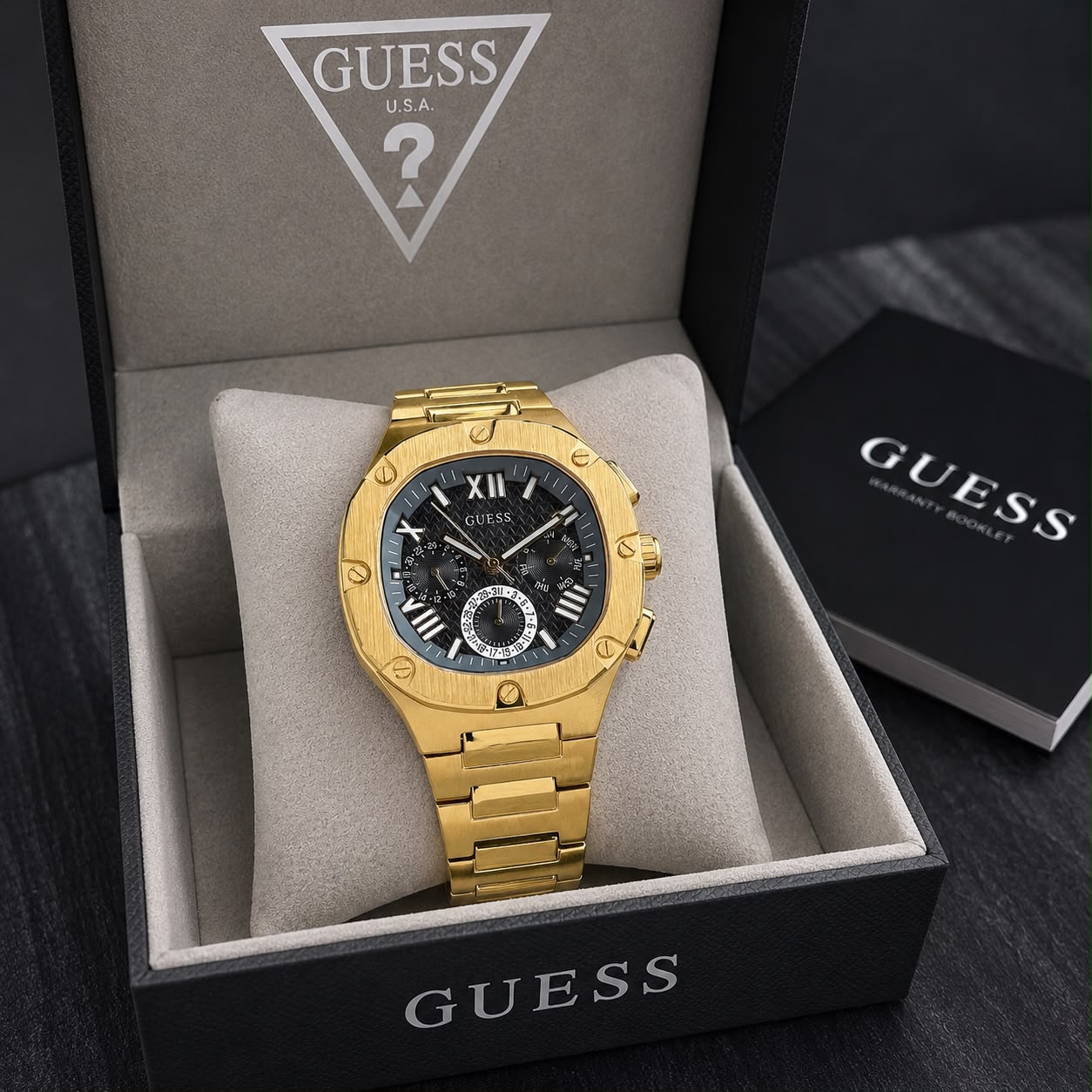 Guess Headline Golden Quartz Chronograph