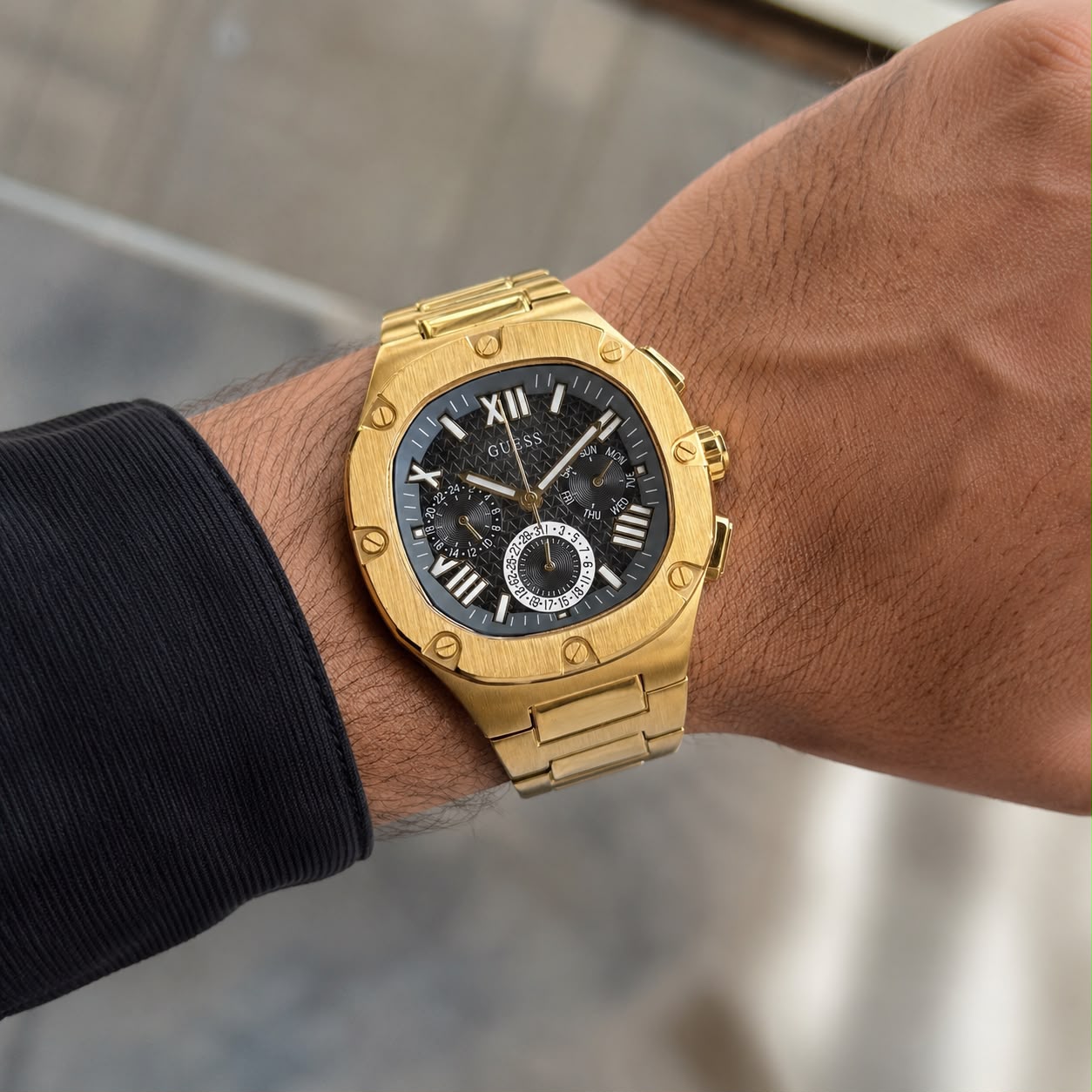 Guess Headline Golden Quartz Chronograph