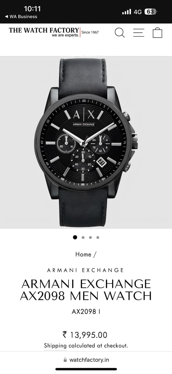 Armani Exchange AX2098 Black
