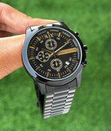 Armani Exchange Black Matte Chronograph