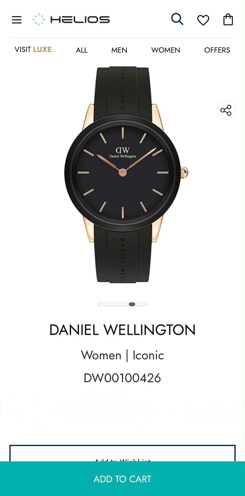 Daniel Wellington Black Dial Quartz