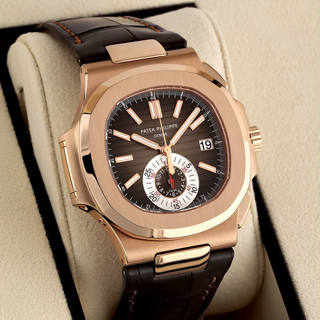 Patek Philippe Rose Gold Brown Dial Automatic