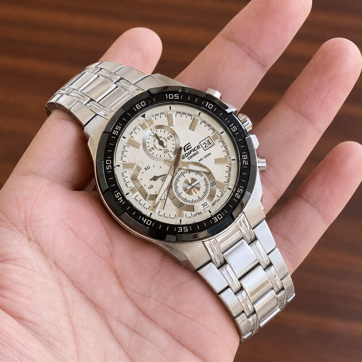 Edifice Casio EFR-539 Silver Chronograph