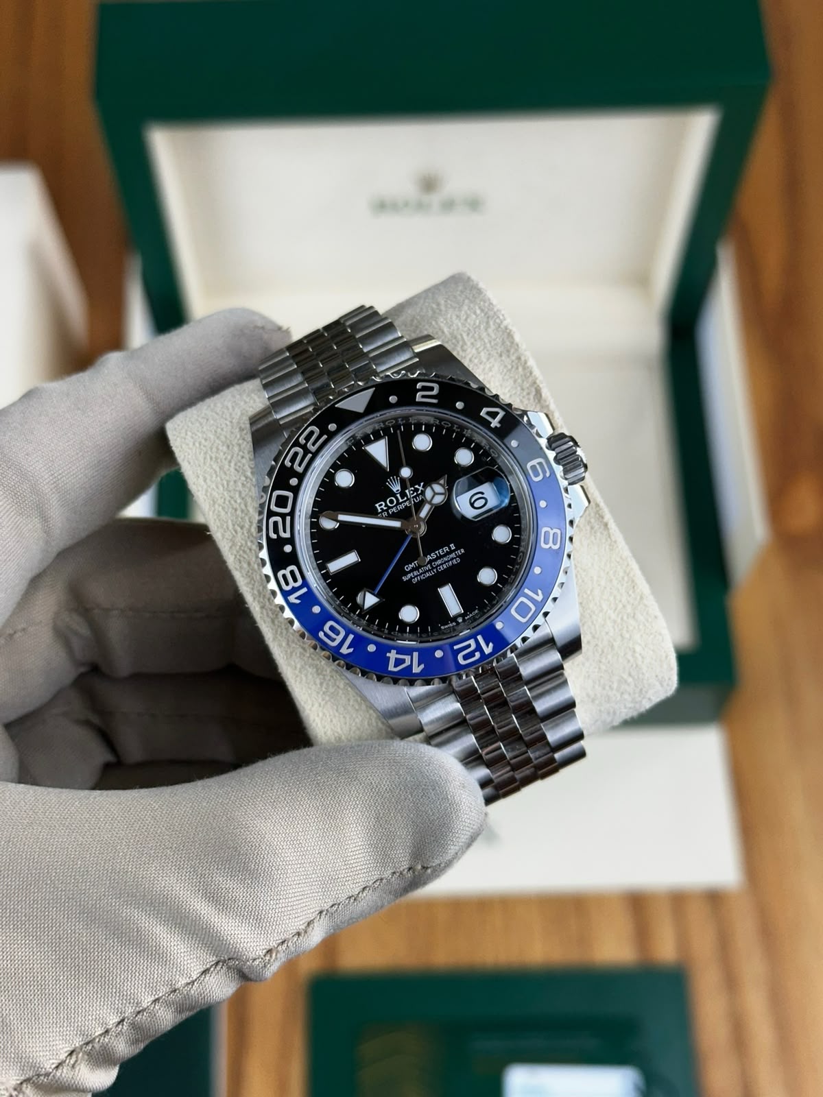 Rolex GMT Master Batman Black Dial