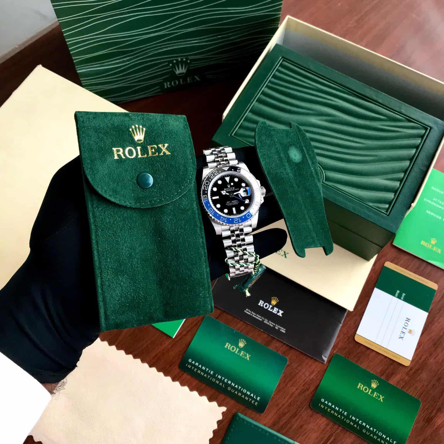 Rolex GMT Master Batman Black Dial
