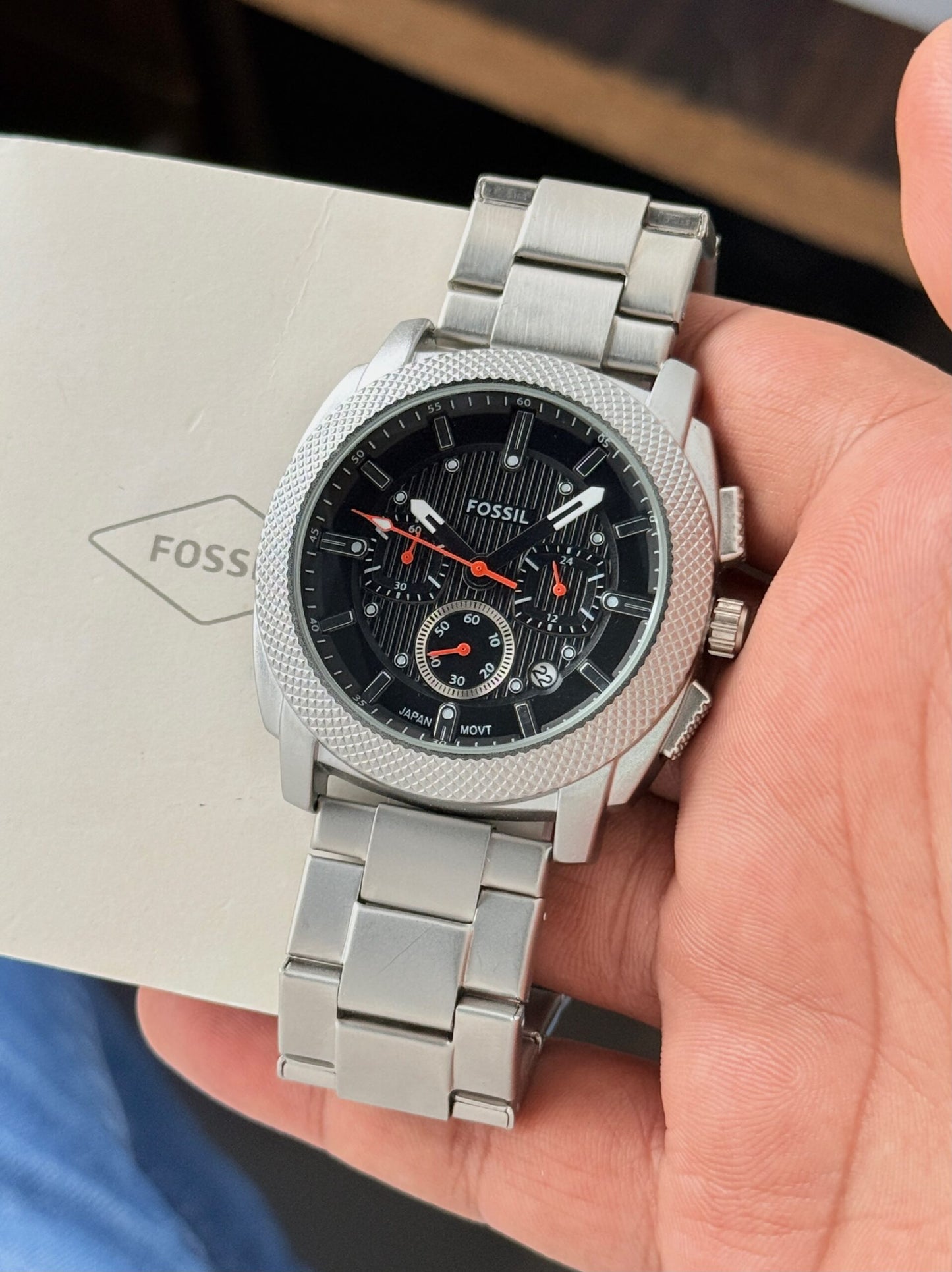 Fossil Machine Chronograph Black Dial Quartz