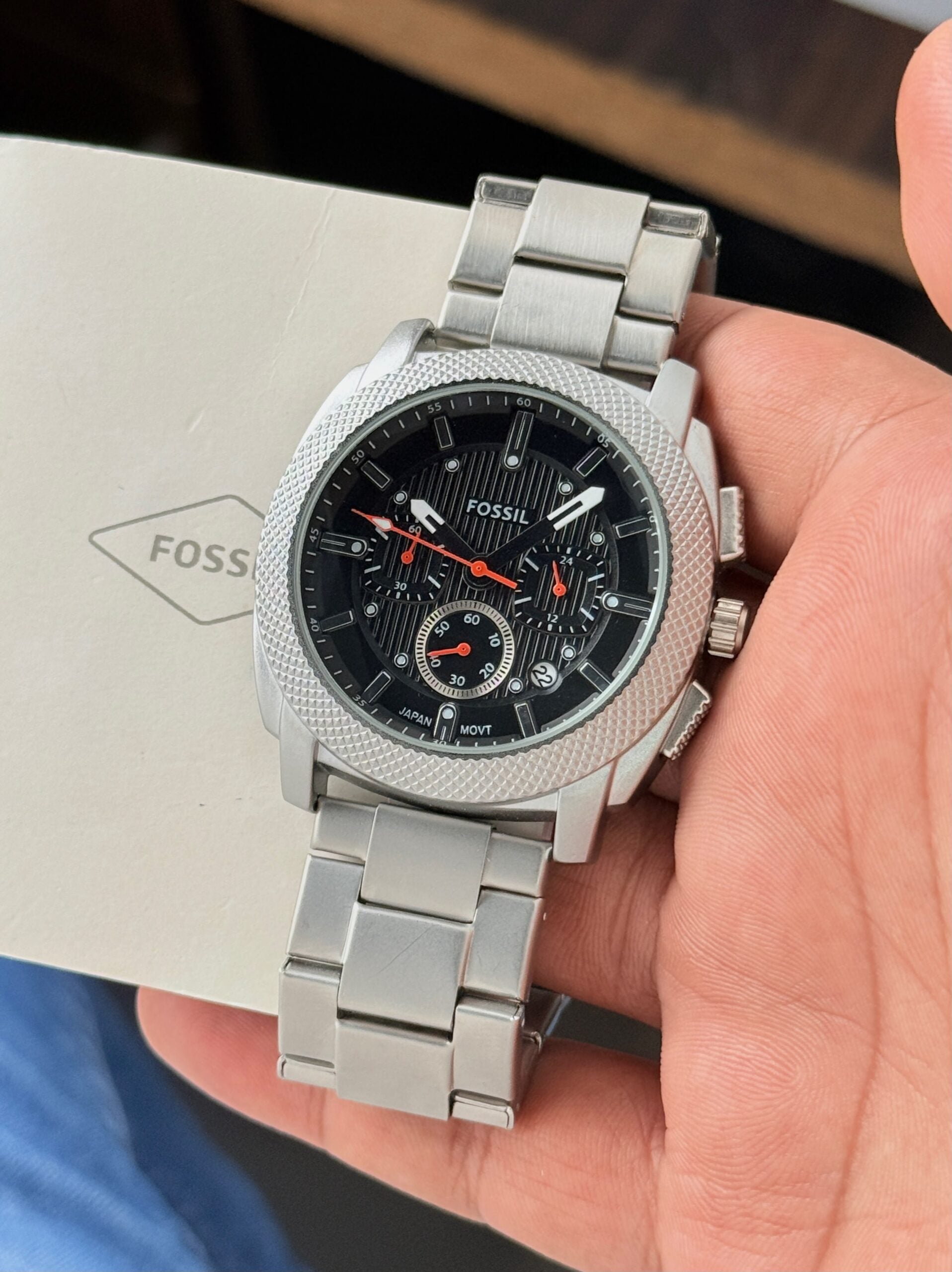 Fossil Machine Chronograph Black Dial Quartz