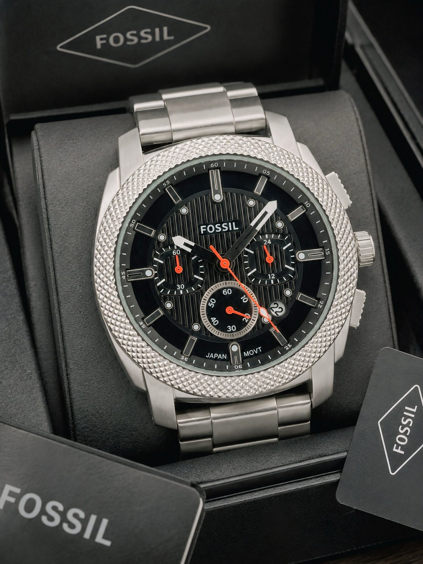 Fossil Machine Chronograph Black Dial Quartz