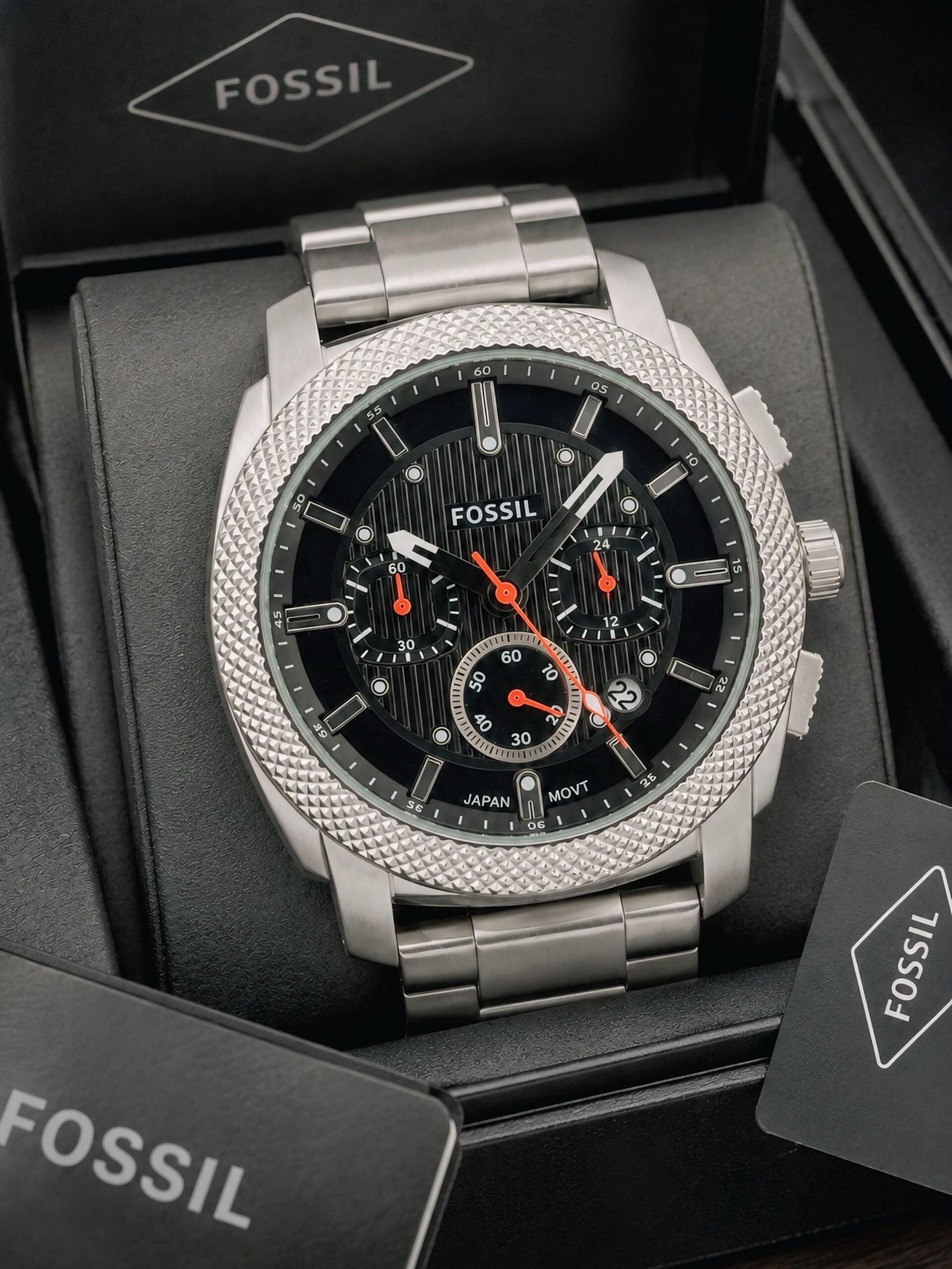 Fossil Machine Chronograph Black Dial Quartz