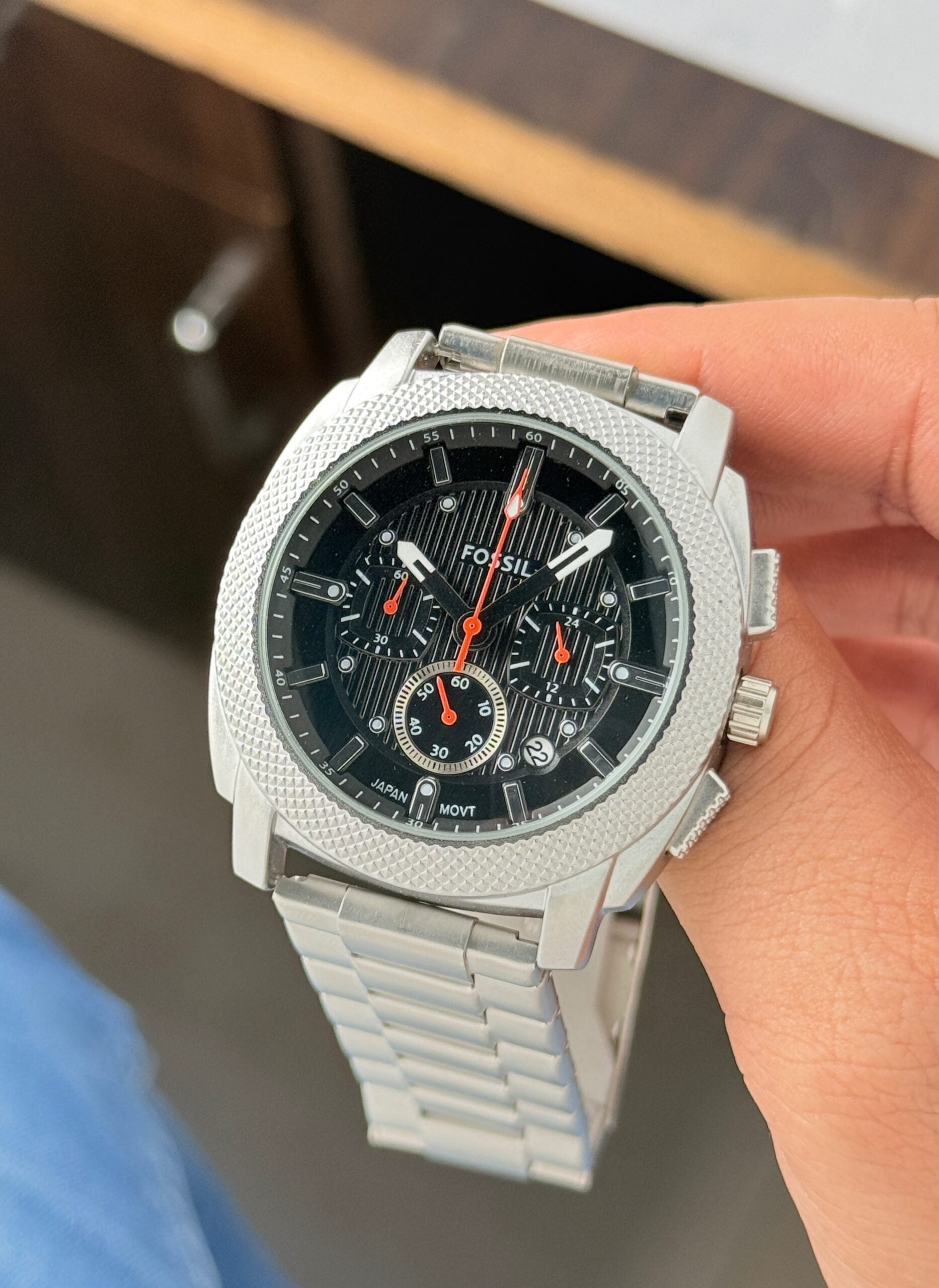 Fossil Machine Chronograph Black Dial Quartz