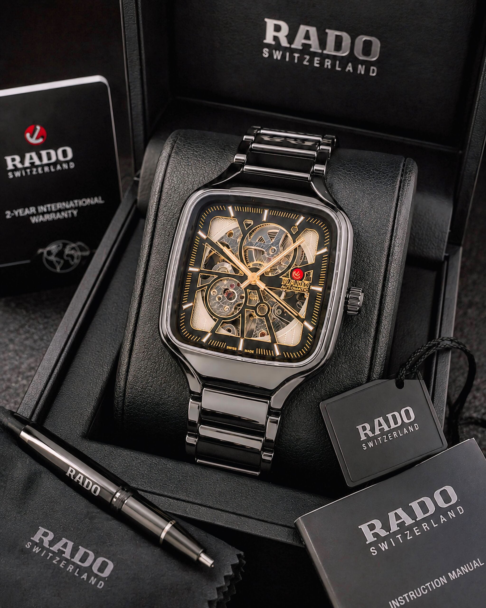 Rado True Square Open Heart 38mm