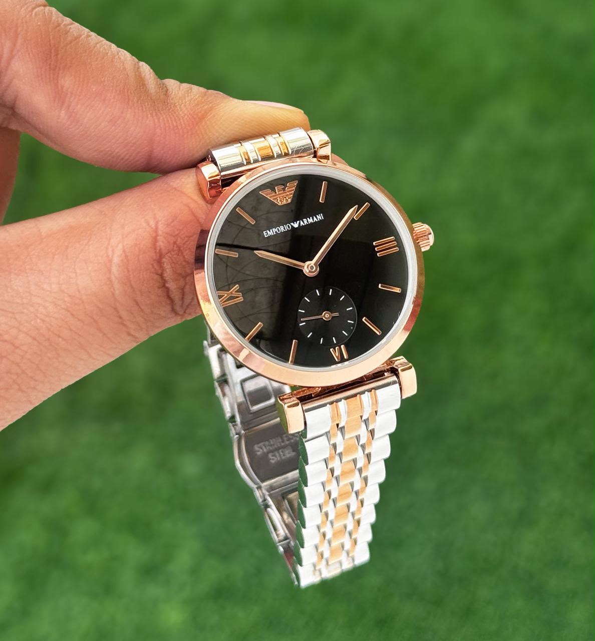 Emporio Armani Slim Black Dial