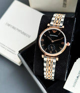 Emporio Armani Slim Black Dial