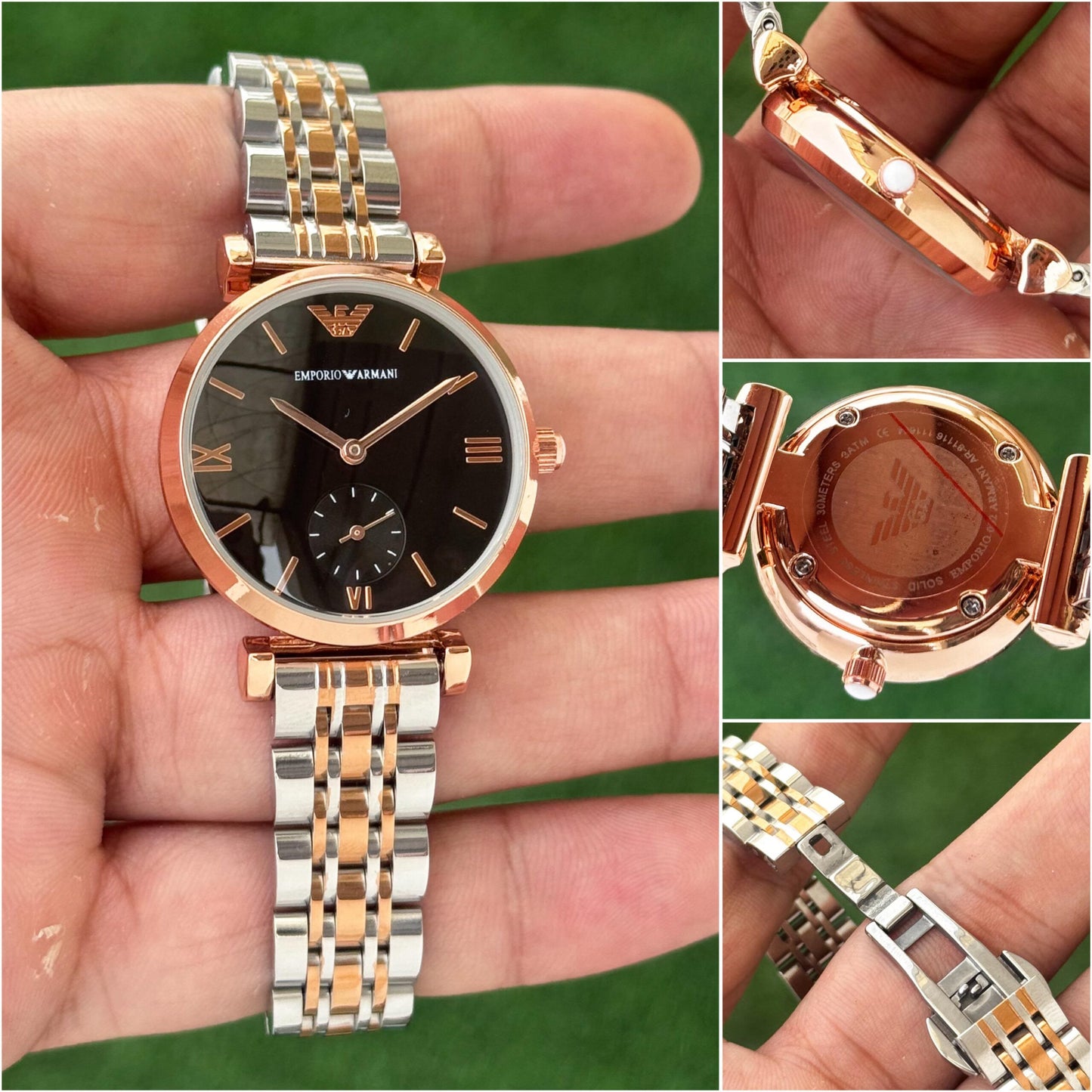 Emporio Armani Slim Black Dial