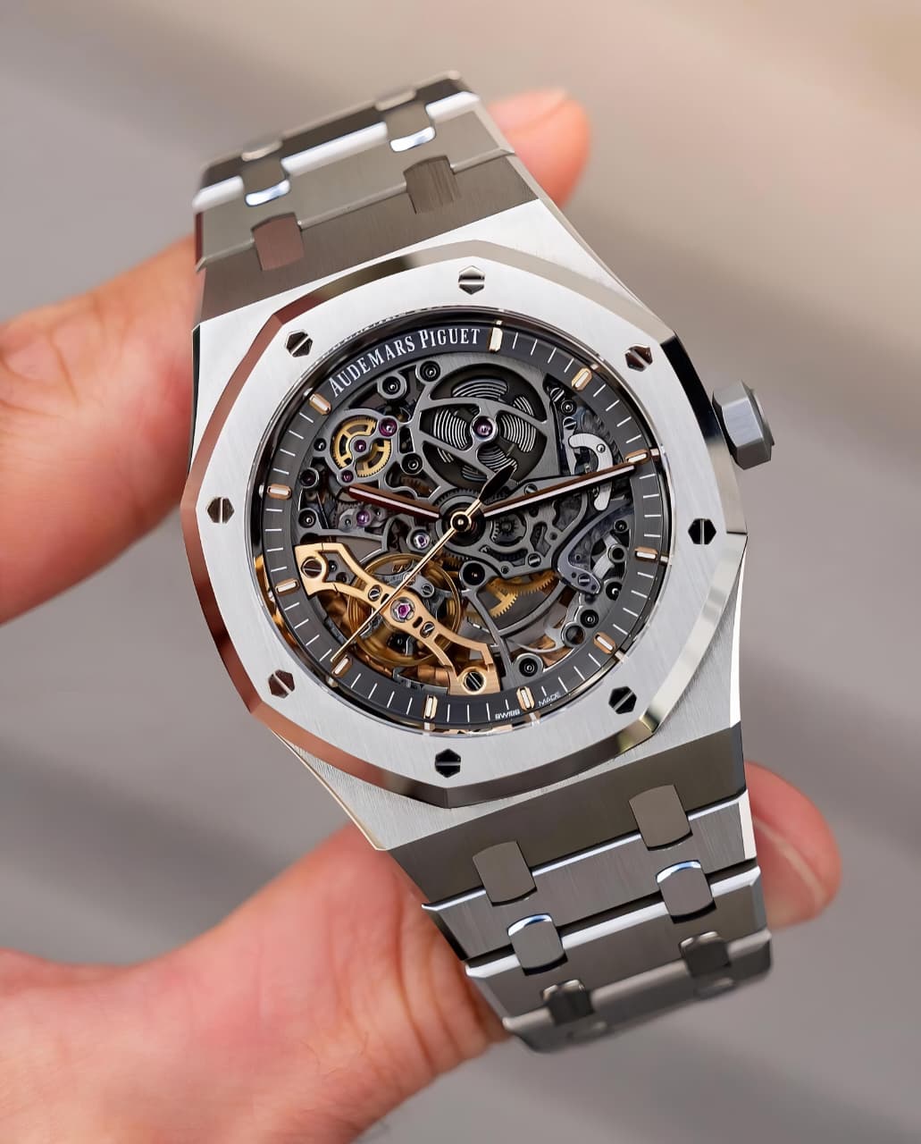 Audemars Piguet Skeleton Openworked Black Dial