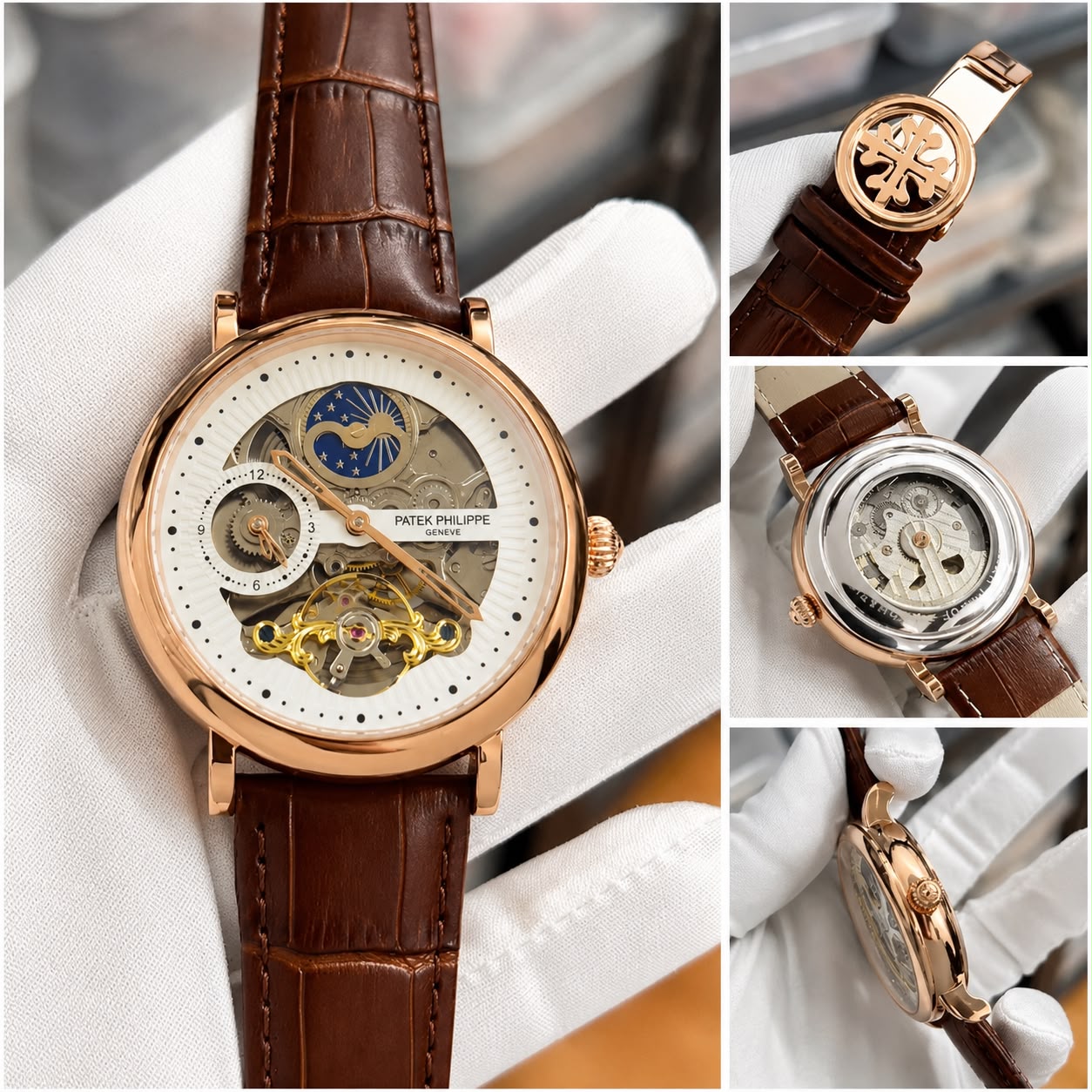Patek Philippe Automatic Open Heart Brown