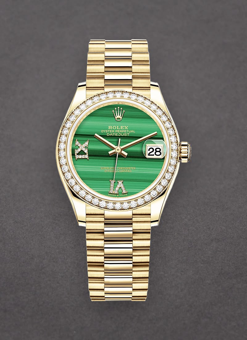 Rolex Datejust Green Malachite-Style Dial