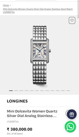 Longines Mini DolceVita Silver Quartz
