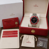 Omega Swiss Red Black Dial Automatic