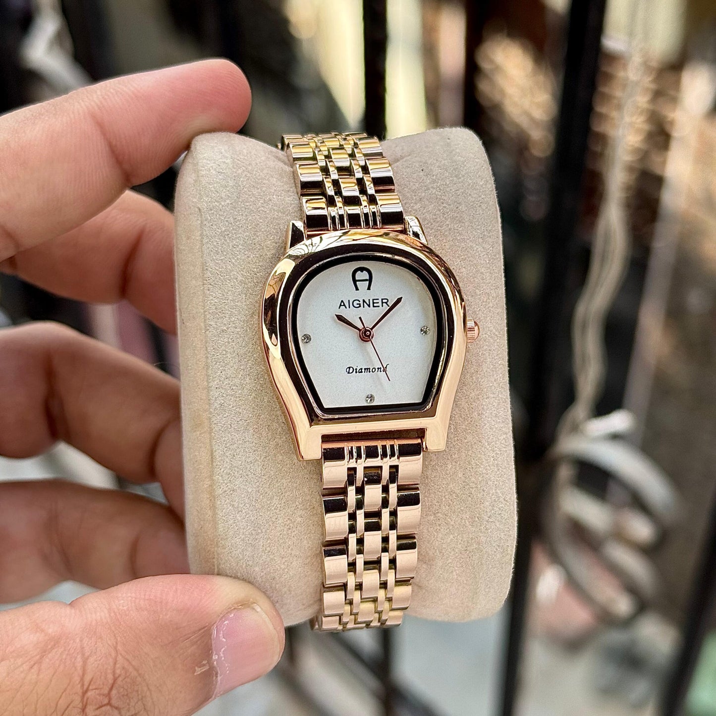 Aigner Diamond Classic White Dial