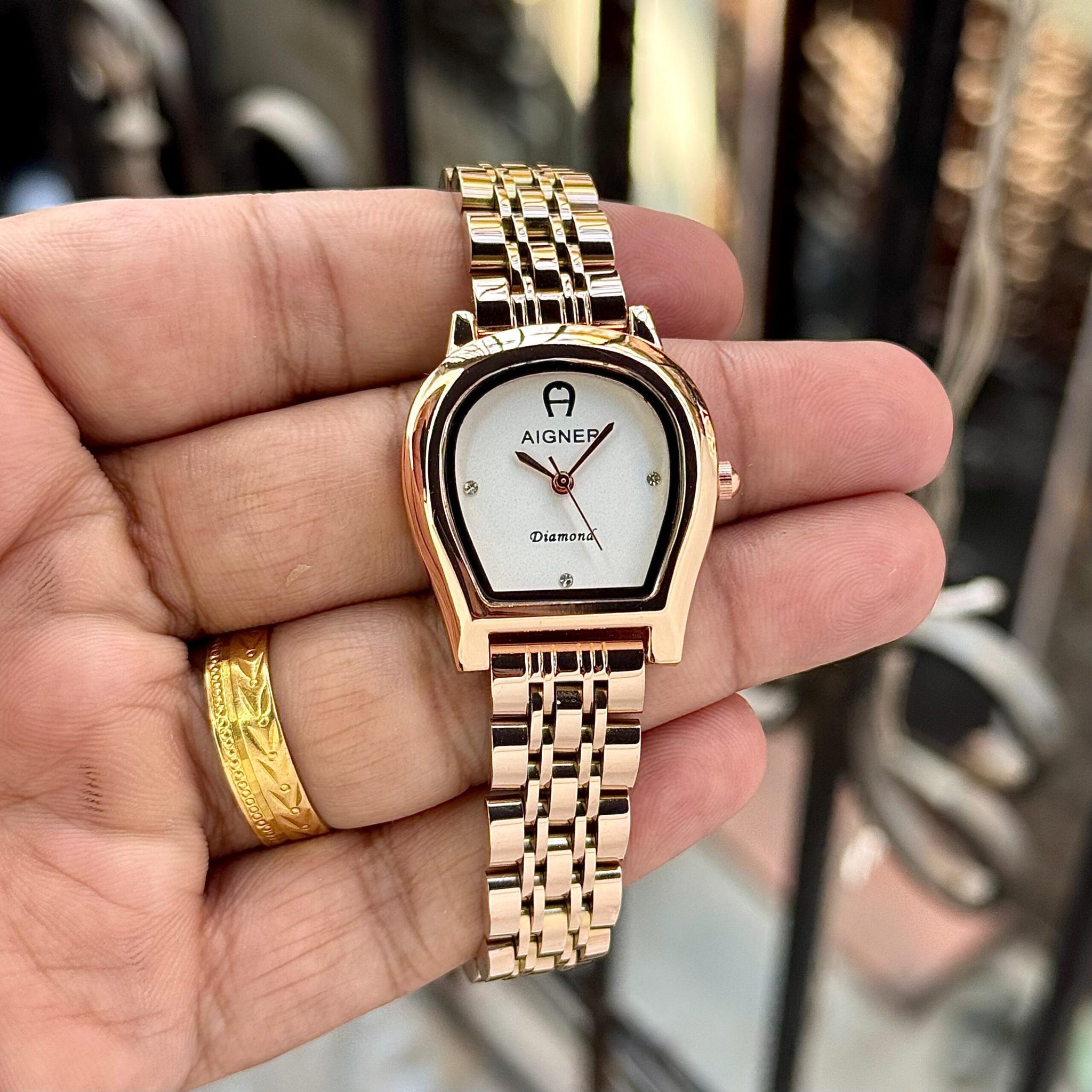 Aigner Diamond Classic White Dial