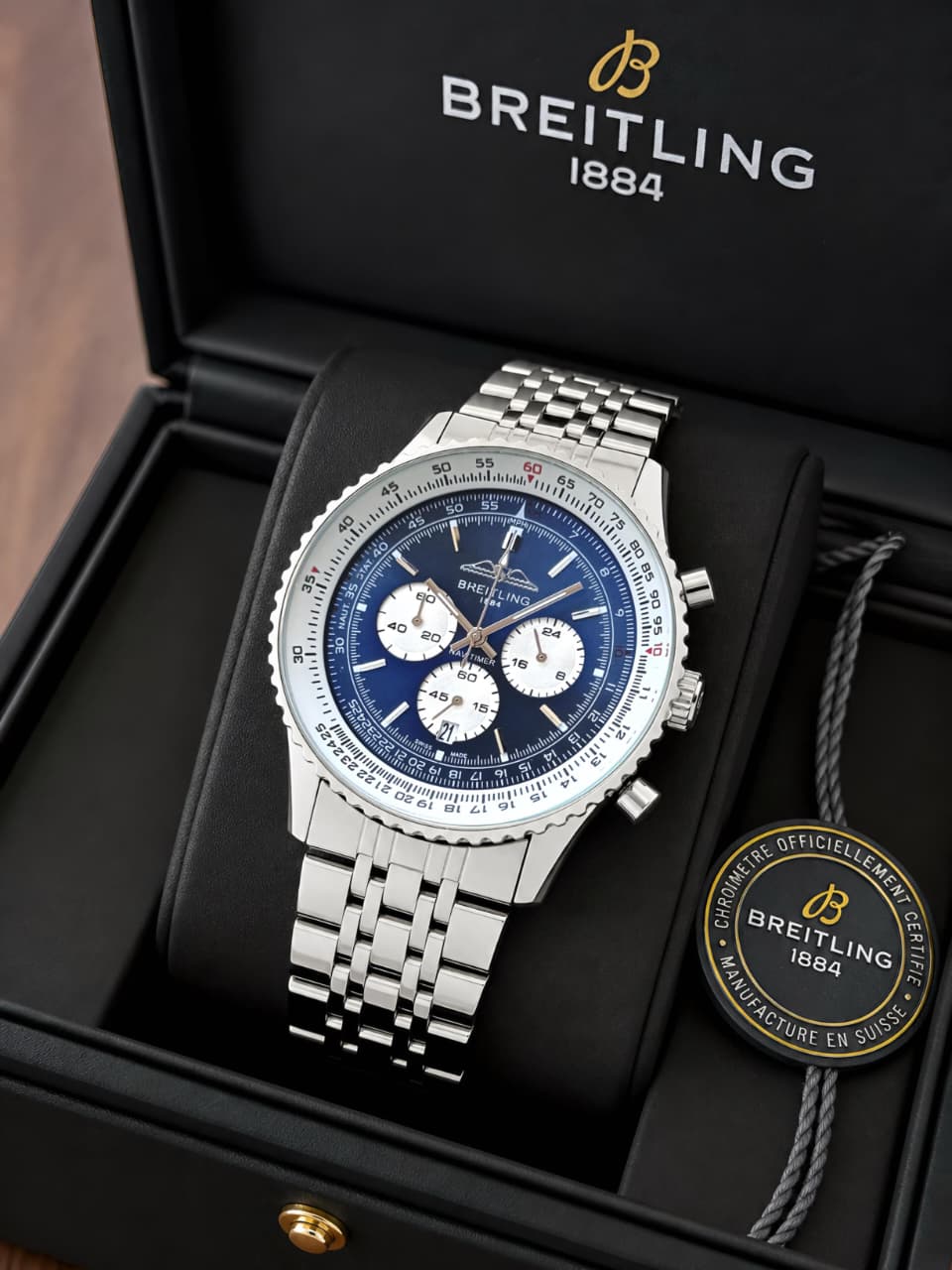 Breitling Navitimer Chronograph Blue Multifunction Dial