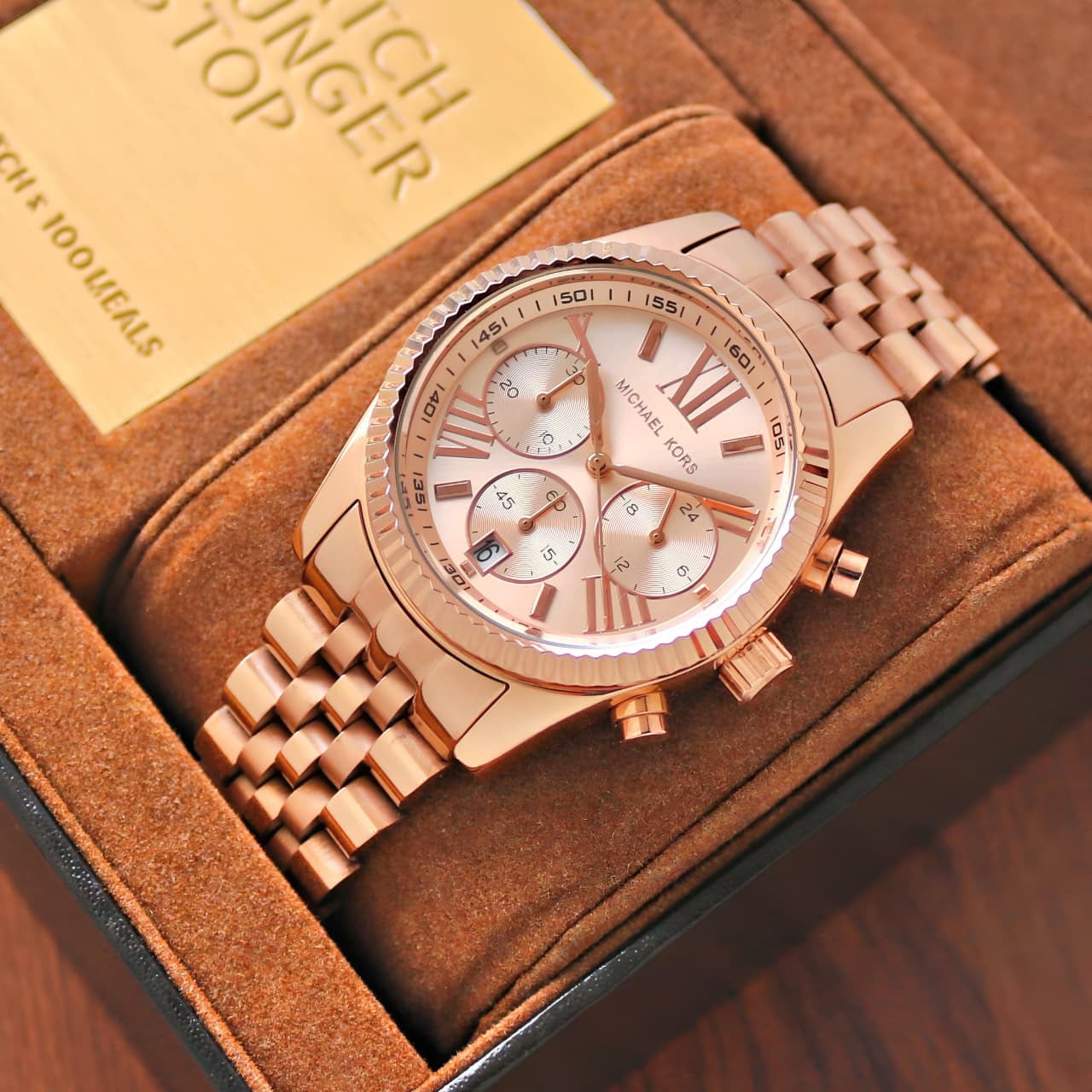 Michael Kors Lexington Rose Gold Sub-Dial