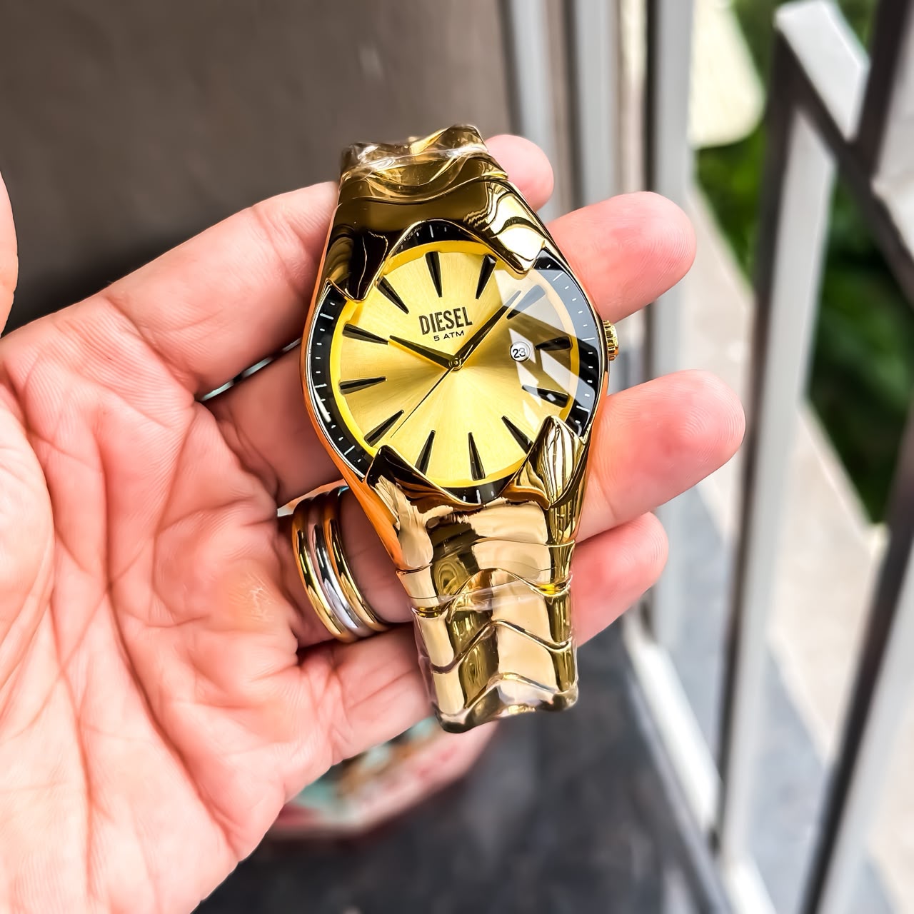 Diesel Gold-Tone Quartz