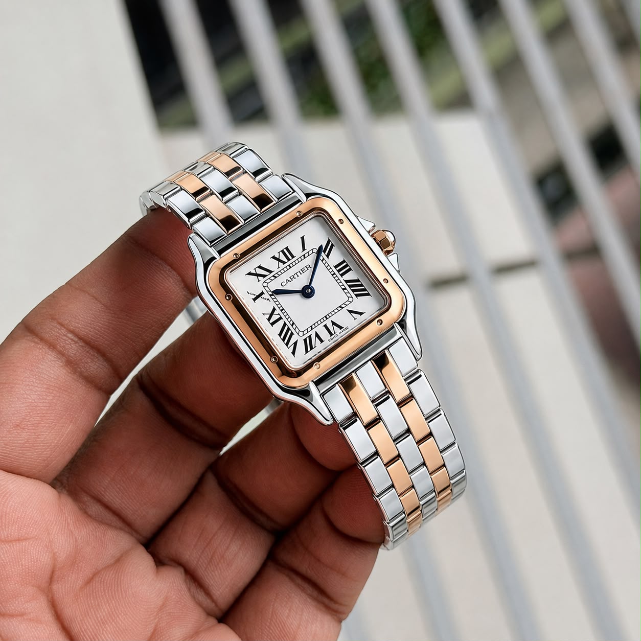 Cartier Santos de Two Tone Quartz