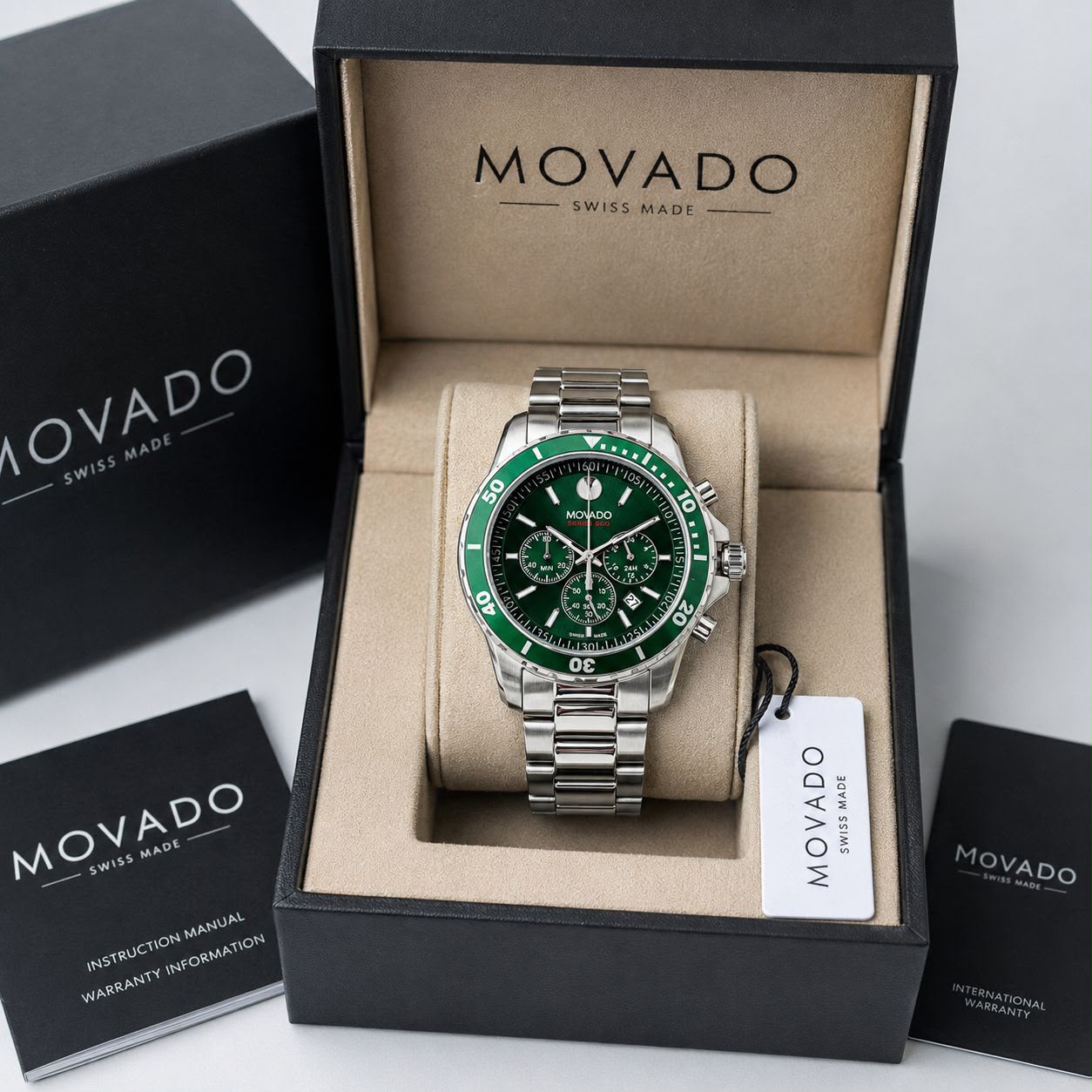 Movado Green Dial Chronograph