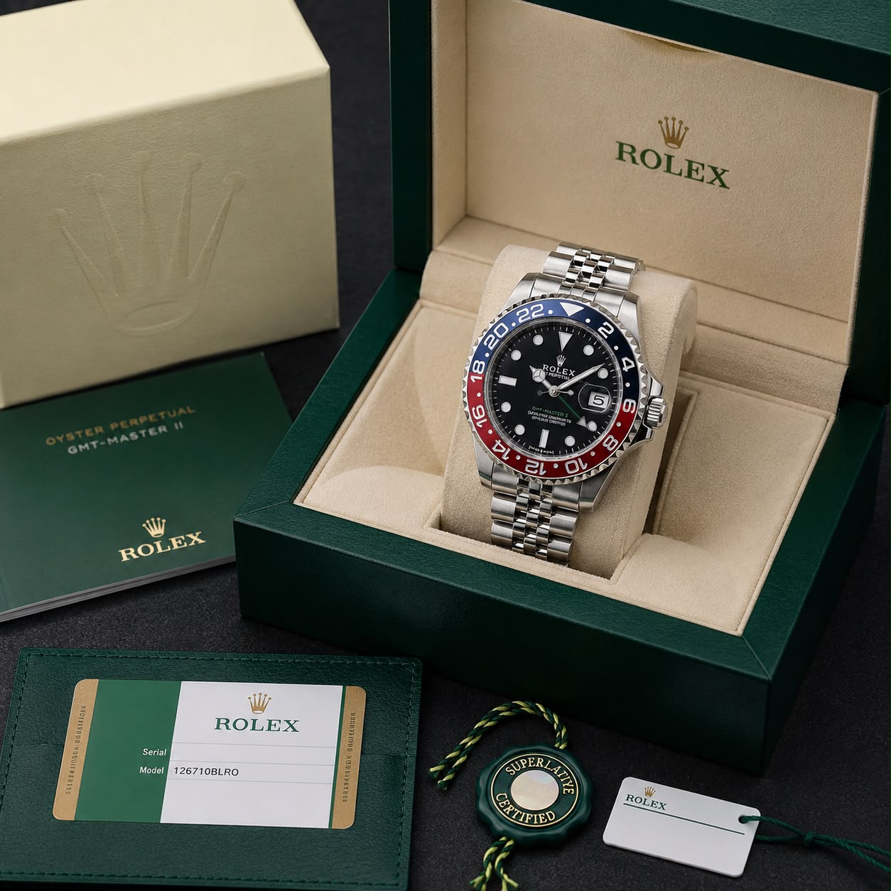 Rolex GMT II 36mm Black Dial Quartz