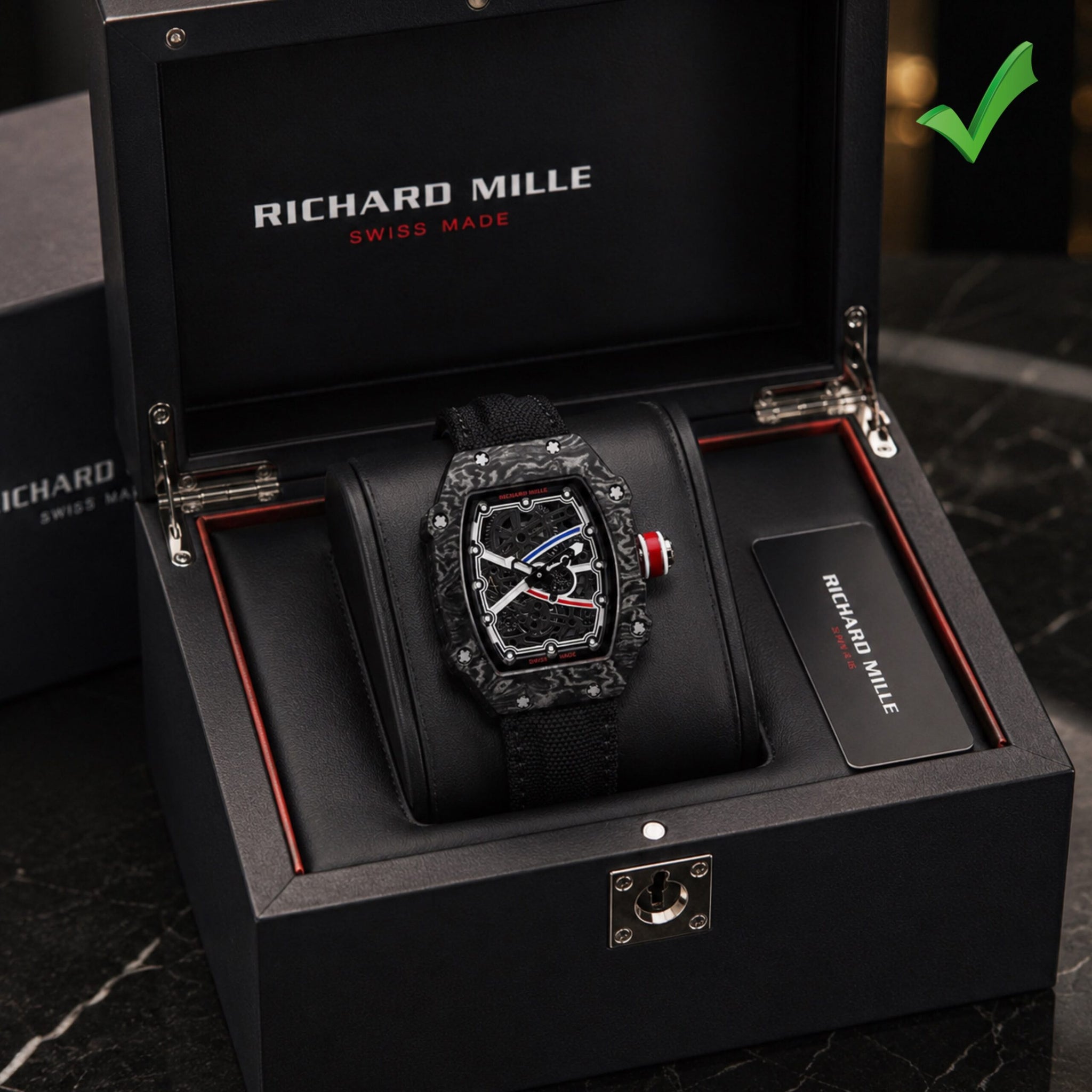 Richard Mille Velcro Black Dial