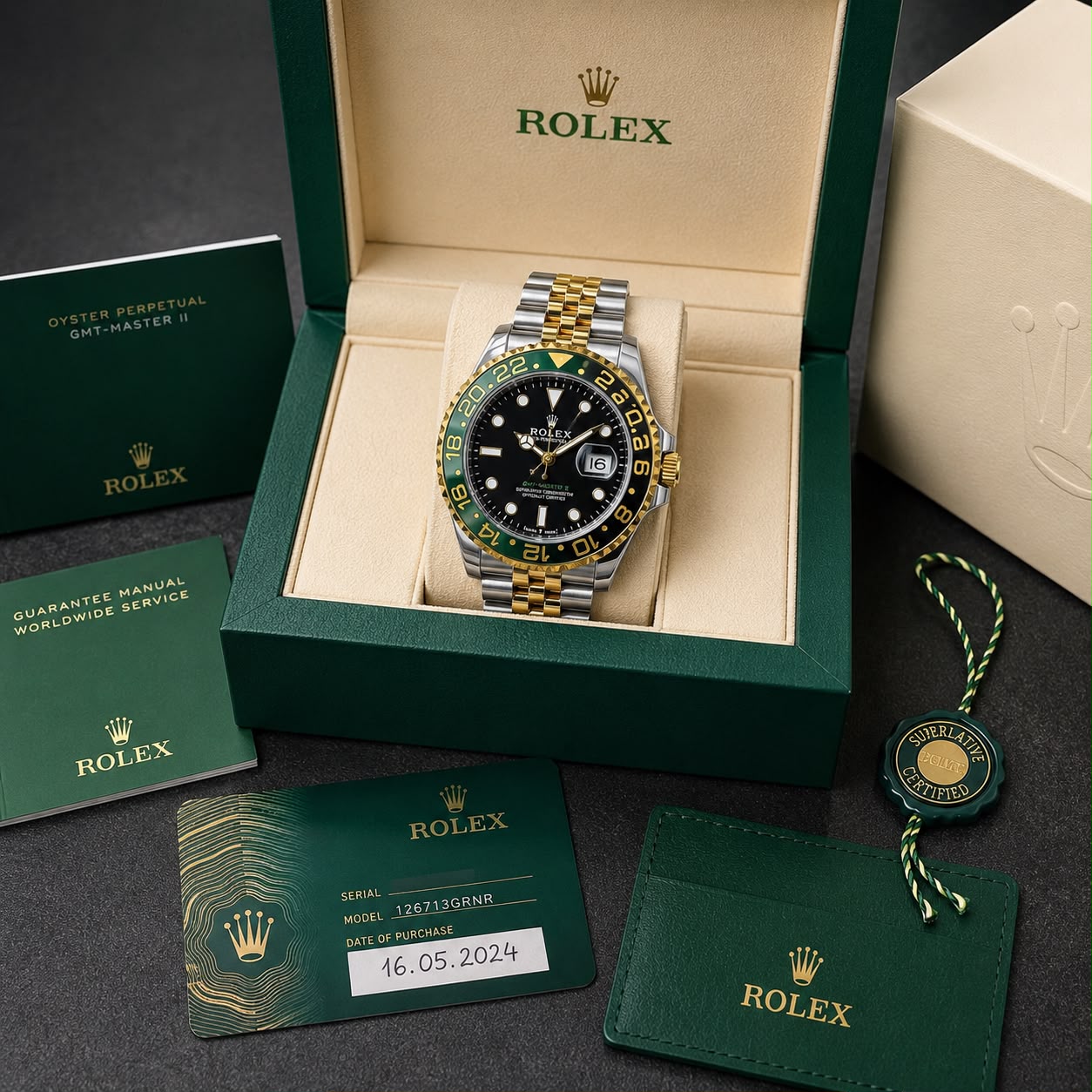 Rolex GMT II Black Dial Quartz