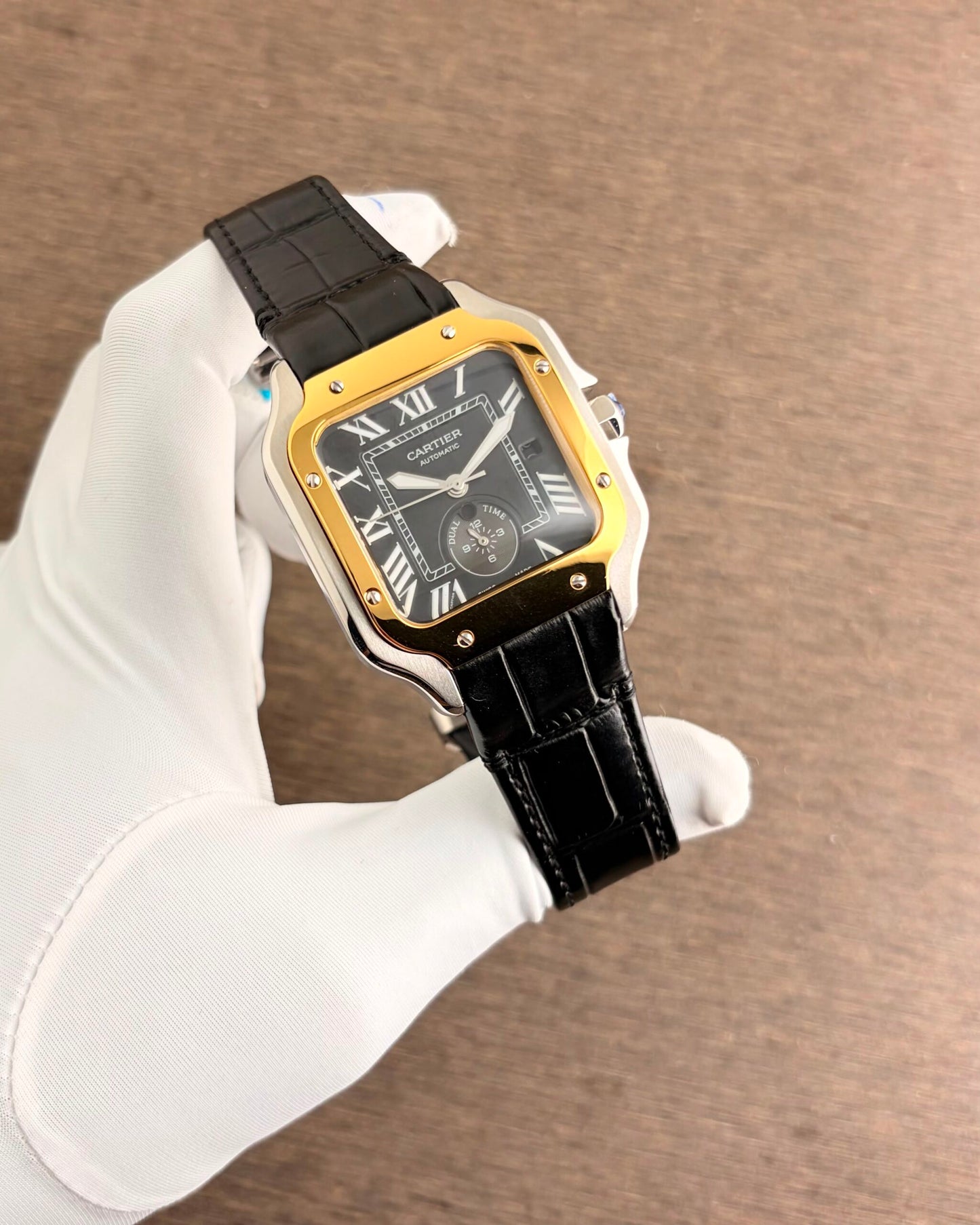 Cartier Santos Grey Dial 41mm Automatic