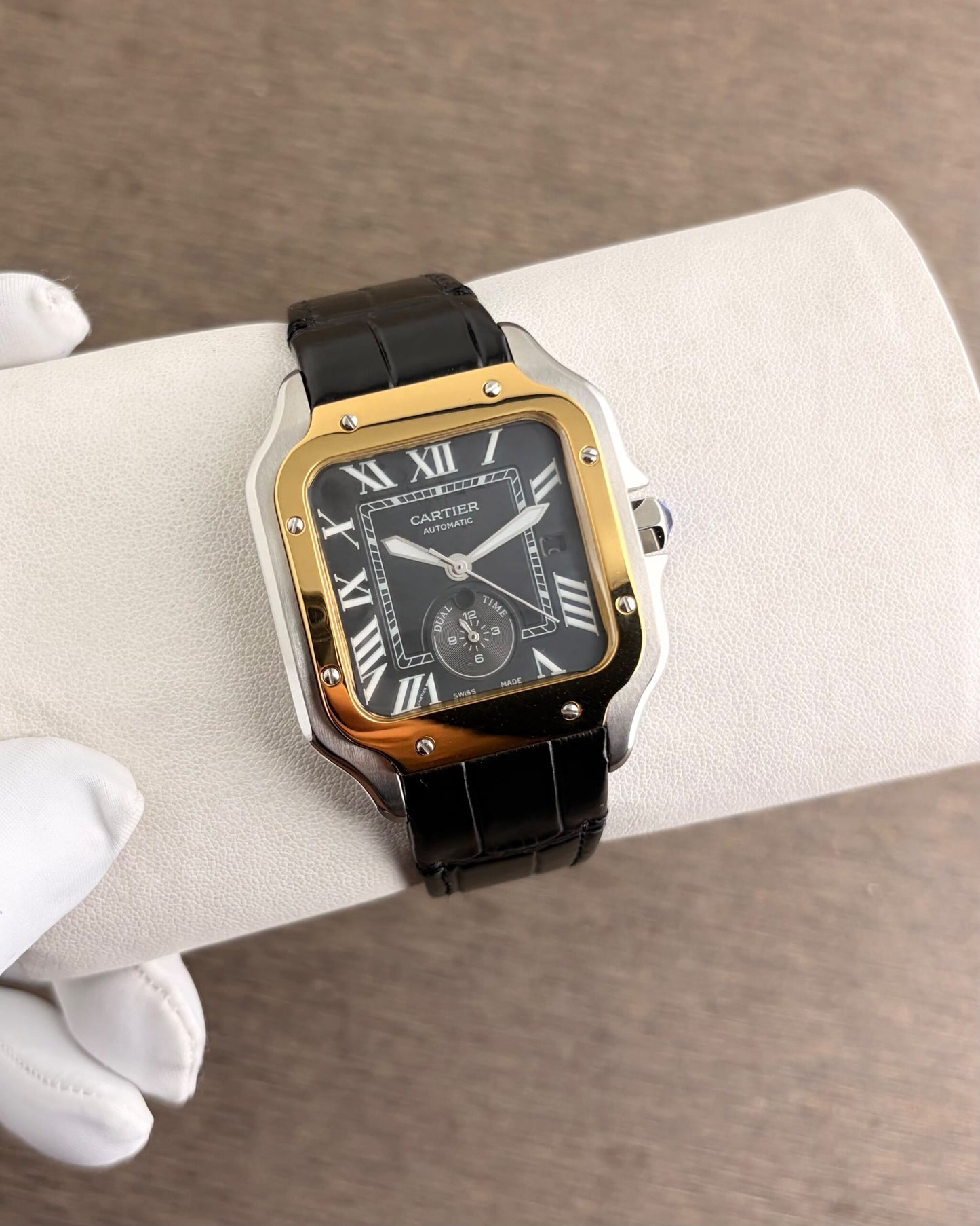 Cartier Santos Grey Dial 41mm Automatic