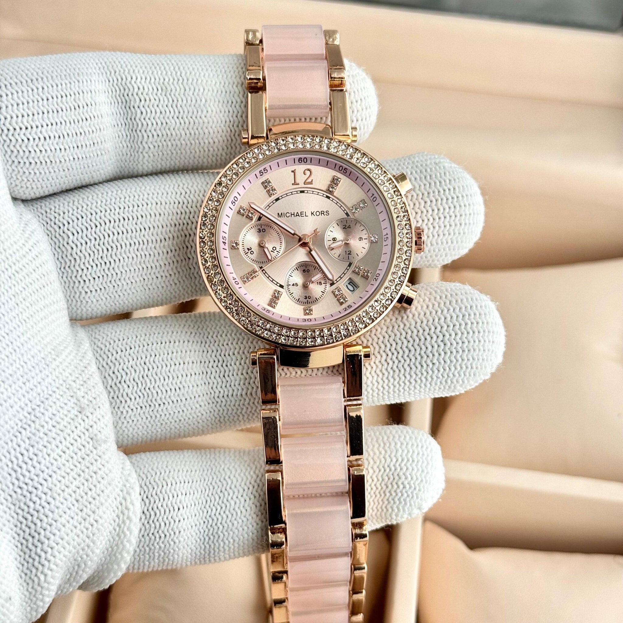 Michael Kors Parker Pink Chronograph