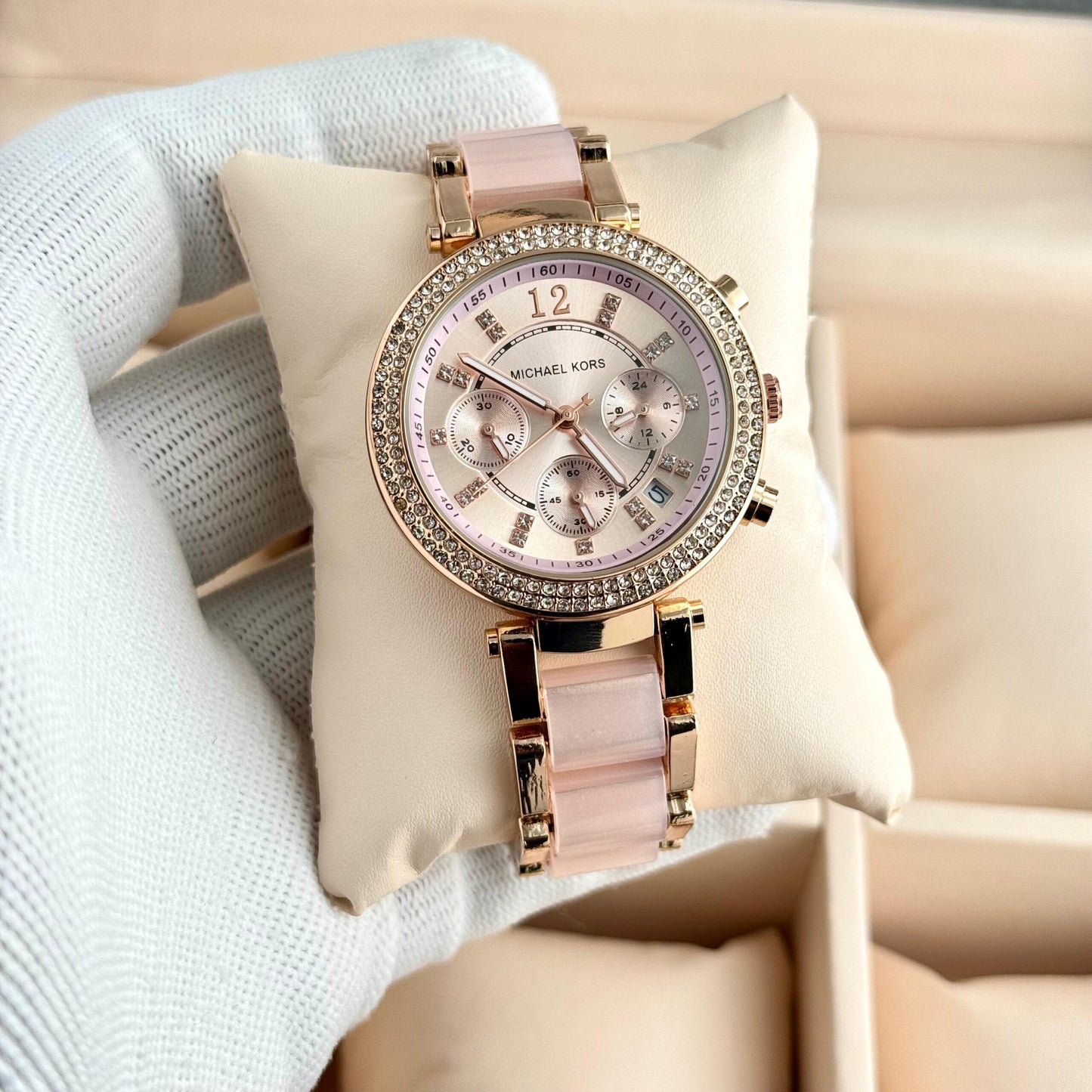 Michael Kors Parker Pink Chronograph