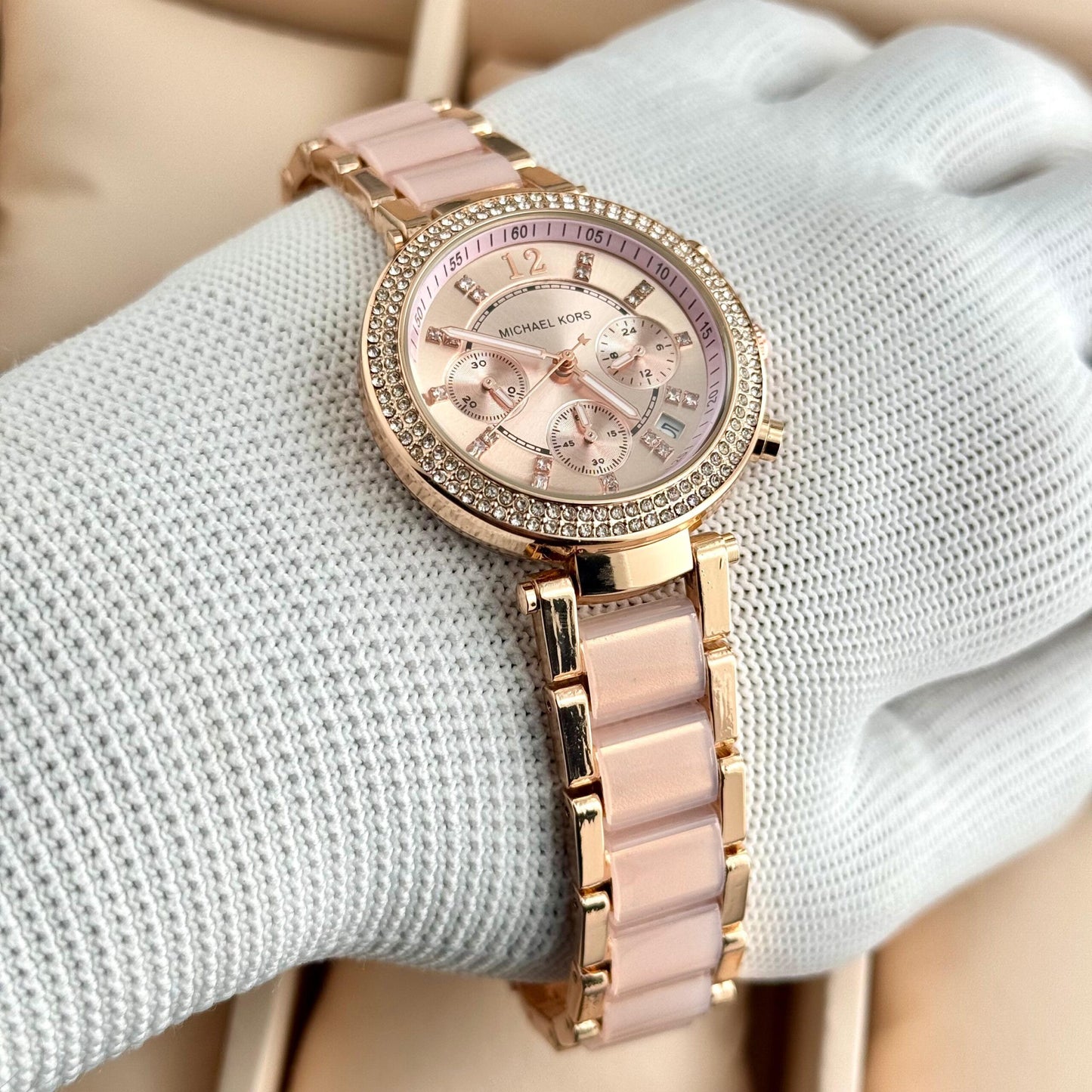 Michael Kors Parker Pink Chronograph