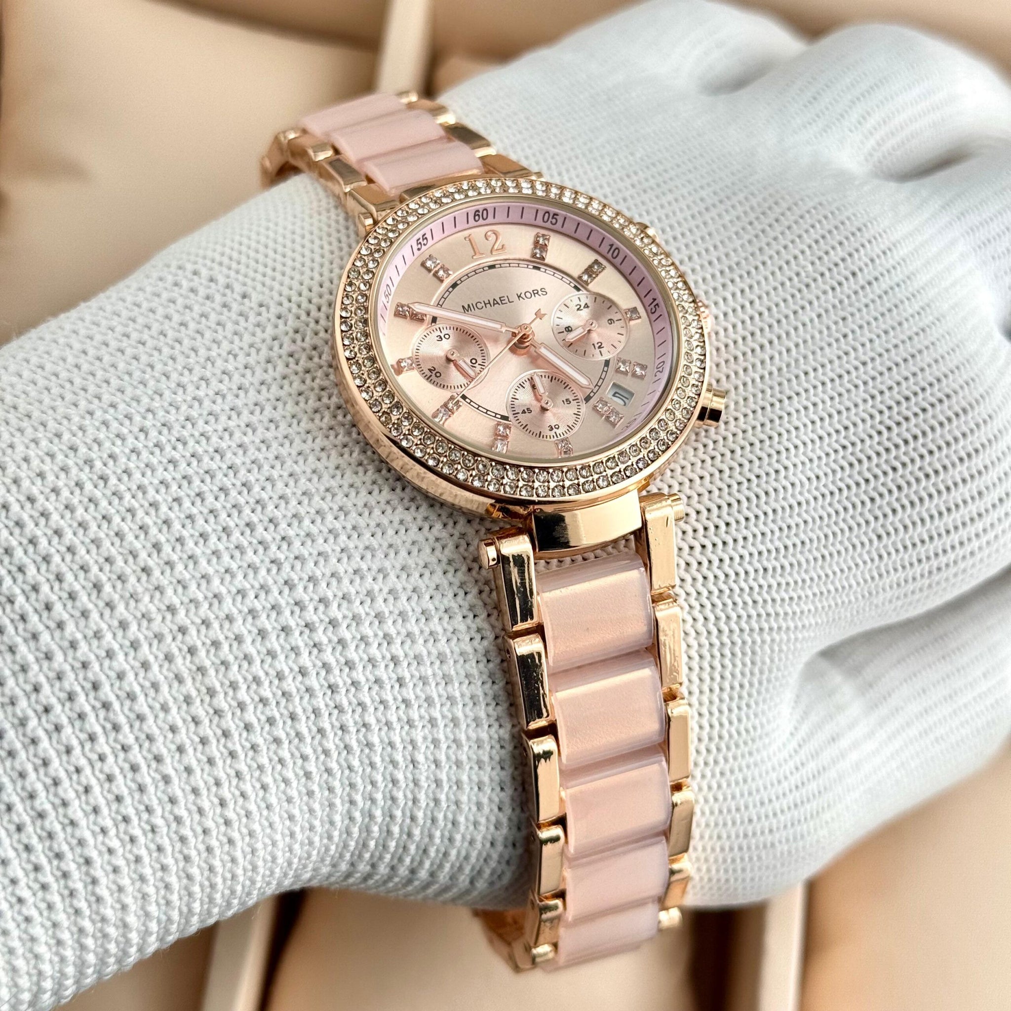 Michael Kors Parker Pink Chronograph