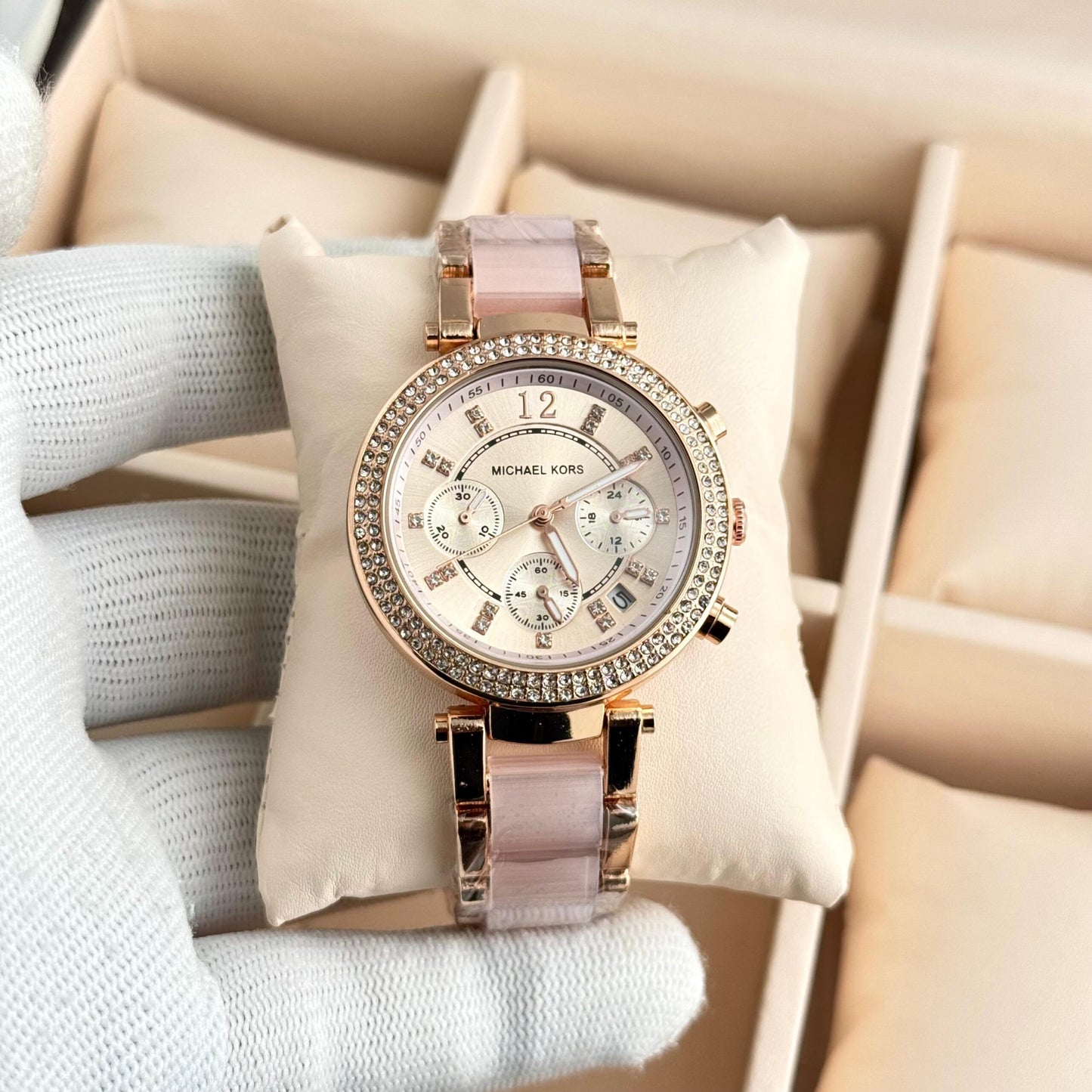 Michael Kors Parker Pink Chronograph