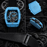 Hublot Skeleton Black Blue Dial