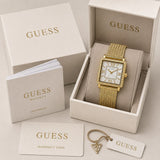 Guess Classic Series Gold Mesh Quartz
