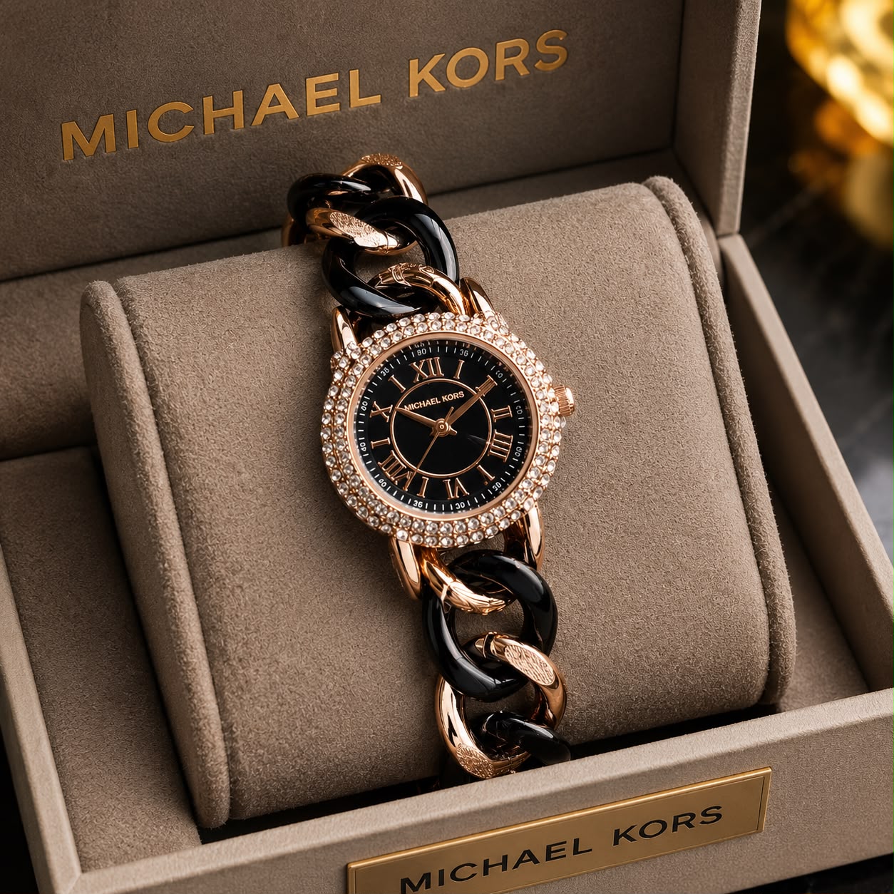 Michael Kors Parker Black Diamond Dial