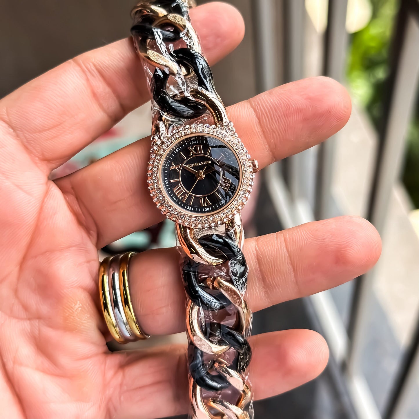 Michael Kors Parker Black Diamond Dial