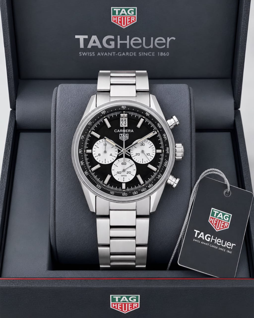 Tag Heuer Carrera Black Panda Dial Chronograph