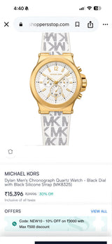Michael Kors Multifunction White Dial Quartz