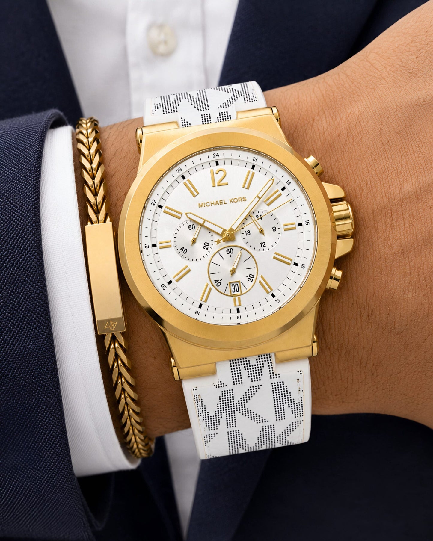 Michael Kors Multifunction White Dial Quartz